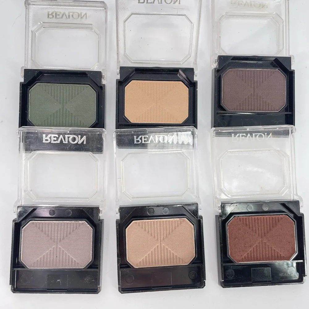 Vintage Revlon Custom Eyes Eyeshadow Lot Of 6 Single Matte Colors Rare‎ New